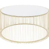 Table basse Wire Uno laiton Ø80cm>KARE Design Hot