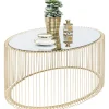 Table basse Wire Uno laiton 60x90cm>KARE Design Discount