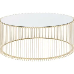 Table basse Wire Uno laiton 60x90cm><noscript><img width=
