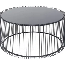 Table basse Wire Uno noir Ø80cm>KARE Design