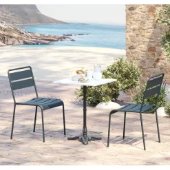 Table bistrot Kaffeehaus blanc 60x60cm>KARE Design Clearance