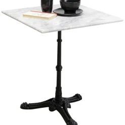 Table bistrot Kaffeehaus blanc 60x60cm><noscript><img width=