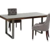 Table Conley acier brut 180x90>KARE Design Best