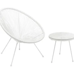 Table d appoint Acapulco blanc><noscript><img width=