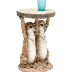 Table d appoint Animal Meerkat Sisters Ø33cm><noscript><img width=