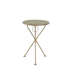 Table d appoint Clack Mosaic vert olive Ø35cm>KARE Design Sale