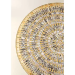 Table d appoint Clack Mosaic marron Ø35cm><noscript><img width=