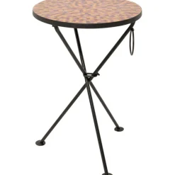 Table d appoint Clack Mosaic rouge Ø35cm>KARE Design Sale