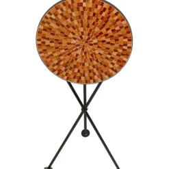 Table d appoint Clack Mosaic orange Ø35cm><noscript><img width=