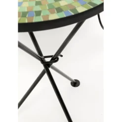 Table d appoint Clack Mosaic vert bleu Ø35cm><noscript><img width=