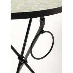 Table d appoint Clack Mosaic vert bleu Ø35cm><noscript><img width=