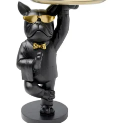 Table d appoint Cool Bulldog Tray noir 34x55cm>KARE Design Online