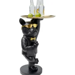 Table d appoint Cool Bulldog Tray noir 34x55cm>KARE Design Online