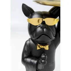 Table d appoint Cool Bulldog Tray noir 34x55cm><noscript><img width=
