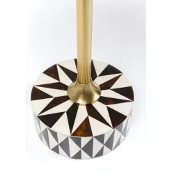 Table d appoint Domero Star noir blanc Ø40cm><noscript><img width=