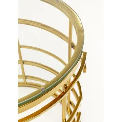 Table d appoint Jupiter doré Ø55cm><noscript><img width=