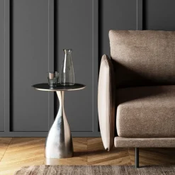 Table d appoint Spacey argenté Ø36cm>KARE Design Sale