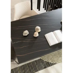 Table Gloria noir ceramique 200x100>KARE Design