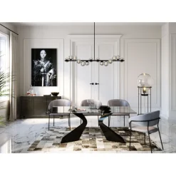 Table Gloria noir 200x100cm><noscript><img width=