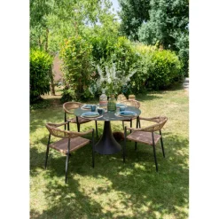 Table Grande Possibilita noir Ø110cm><noscript><img width=