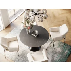 Table Grande Possibilita noir Ø120cm><noscript><img width=