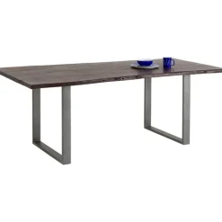 Table Harmony foncé acier brut 160x80><noscript><img width=