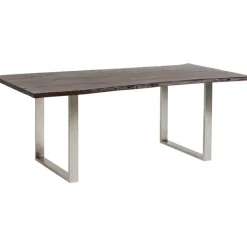 Table Harmony foncé-chromé 160x80cm><noscript><img width=