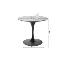 Table Invitation Set chêne blanc Ø120cm><noscript><img width=