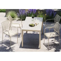 Table Madagascar gris 80x140cm>KARE Design Clearance