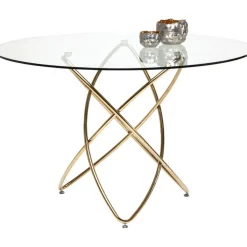 Table Molekular dorée Ø120cm><noscript><img width=