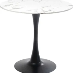 Table Schickeria marbre blanc-noir Ø80cm>KARE Design Discount