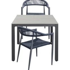 Table Sorrento gris 80x80cm><noscript><img width=