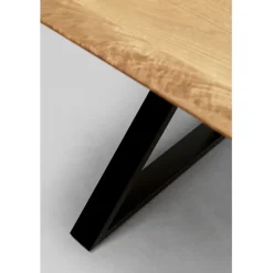 Table Symphony Chêne Cross noir 200x100cm><noscript><img width=