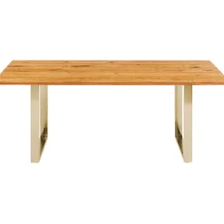 Table Symphony chêne laiton 160x80>KARE Design Hot