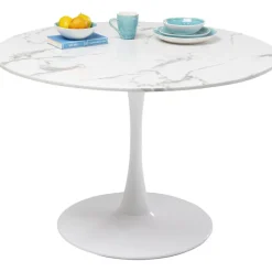 Table Veneto marbre blanc Ø110cm><noscript><img width=