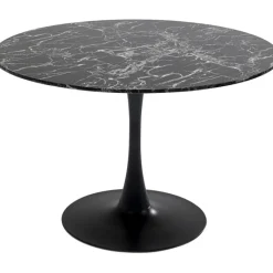 Table Veneto marbre noir Ø110cm>KARE Design New