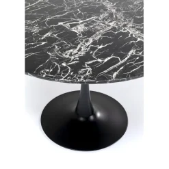 Table Veneto marbre noir Ø110cm><noscript><img width=
