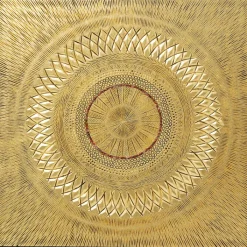 Tableau décoratif Art Geometric Circle doré 120x12>KARE Design