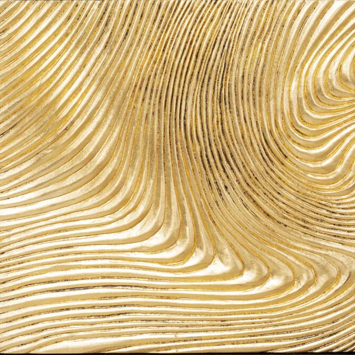 Tableau décoratif Wave doré (2/Set)>KARE Design