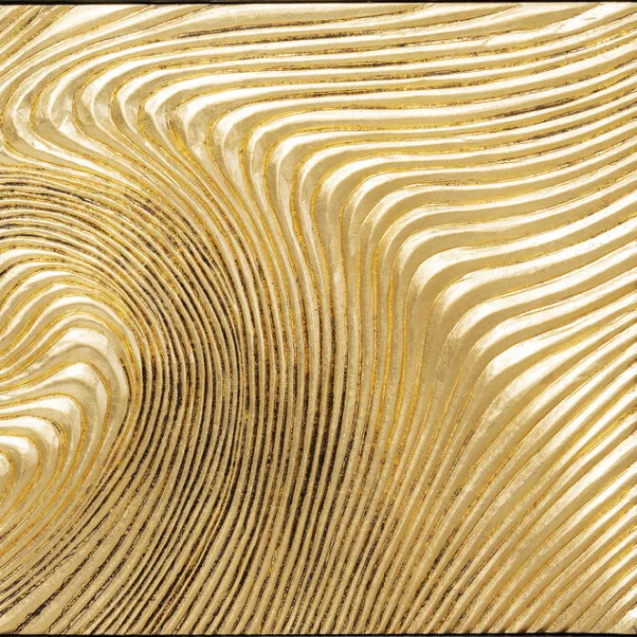 Tableau décoratif Wave doré (2/Set)>KARE Design