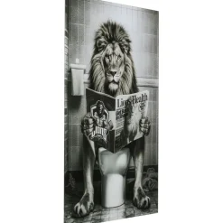 Tableau en verre Bath Lion 60x80cm>KARE Design Hot