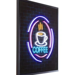 Tableau en verre Coffee LED 80x80cm>KARE Design Outlet