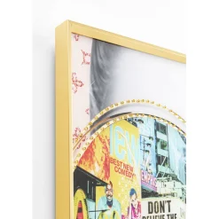 Tableau en verre encadré Times Square View 80x80cm><noscript><img width=