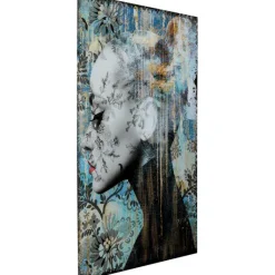 Tableau en verre Lady Flower 100x150cm><noscript><img width=
