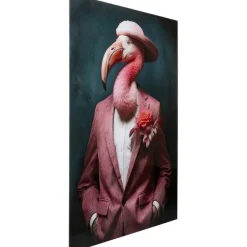 Tableau en verre Mister Flamingo 120x160cm><noscript><img width=