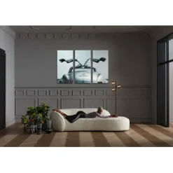 Tableau en verre Triptychon Oldtimer Back 240x160c>KARE Design Clearance