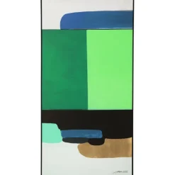 Tableau encadré Abstract Shapes vert 73x143cm>KARE Design Clearance