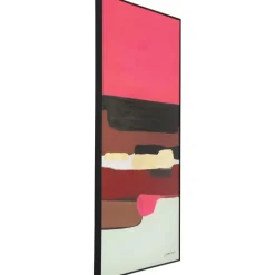 Tableau encadré Abstract Shapes fuchsia 73x143cm><noscript><img width=