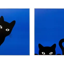 Tableau encadré Ciao Gatto (2/Set)>KARE Design Outlet