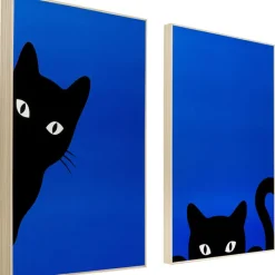 Tableau encadré Ciao Gatto (2/Set)>KARE Design Outlet